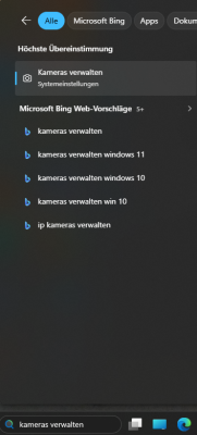 Kameras verwalten
