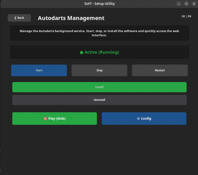 SUIT Autodarts Managment
